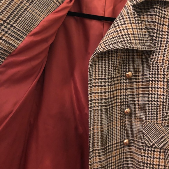 Plaid Peacoat - Picture 2 of 2